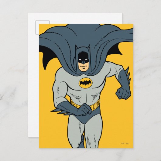 Batman Running Briefkaart (Voorkant / Achterkant)