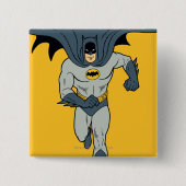 Batman Running Vierkante Button 5,1 Cm (Voorkant)
