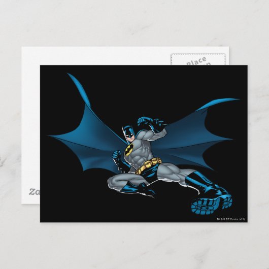 Batman Runs Briefkaart (Voorkant / Achterkant)