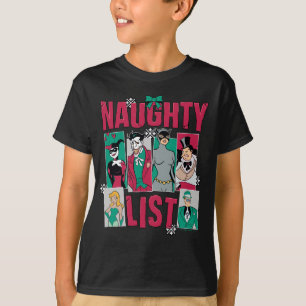 Batman   Santa Naughty Lijst van Villains T-shirt