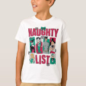 Batman | Santa Naughty Lijst van Villains T-shirt (Voorkant)