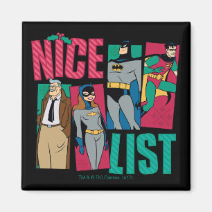 Batman   Santa Nice-lijst van helden Magneet