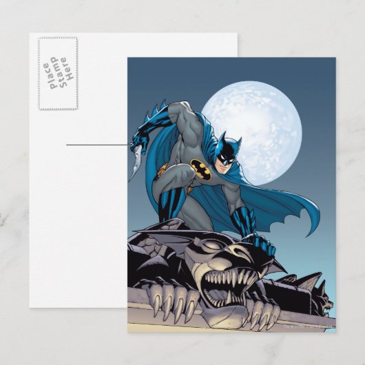 Batman Scenes - Gargoyle Briefkaart (Voorkant / Achterkant)