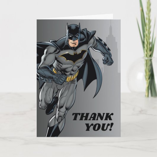 Batman | Schoolbord Hartelijk Gefeliciteerd Bedank Bedankkaart (Voorkant)