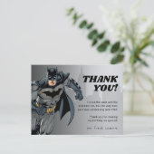 Batman | Schoolbord Hartelijk Gefeliciteerd Dank J Briefkaart (Staand voorkant)