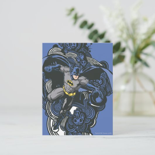 Batman Skulls/Ink Doodle 2 Briefkaart (Staand voorkant)