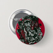 Batman Skulls/Ink Doodle Ronde Button 5,7 Cm (Voorkant /achterkant)