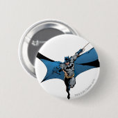 Batman springt met touw ronde button 5,7 cm (Voorkant /achterkant)