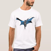 Batman springt met touw t-shirt (Voorkant)