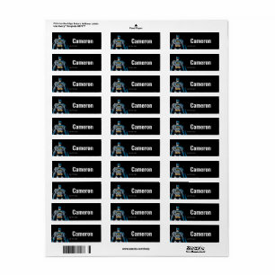 Batman staat op Kinderen Etiket