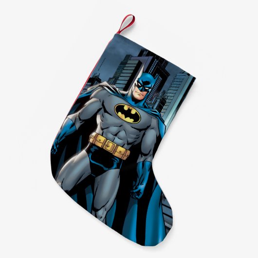 Batman staat op kleine kerstsok (Voorkant (Hangend))