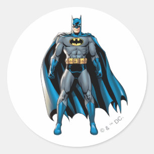 Batman staat op ronde sticker