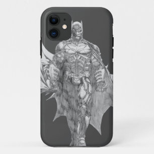 Batman Standing Drawing iPhone 11 Hoesje