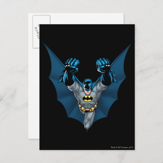 Batman Stands Briefkaart (Voorkant / Achterkant)