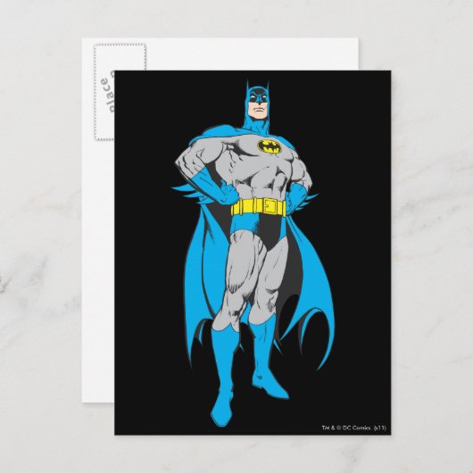 Batman Stands Briefkaart (Voorkant / Achterkant)
