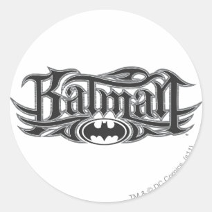 Batman Stijlvol Logo Ronde Sticker