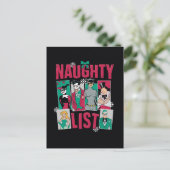 Batman | Stoute lijst van schurken van de Kerstman Feestdagenkaart (Staand voorkant)