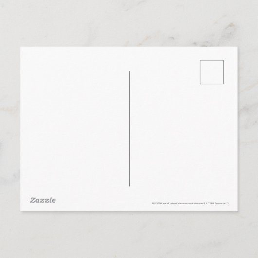 Batman | Stoute lijst van schurken van de Kerstman Feestdagenkaart (Achterkant)