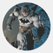 Batman Stride Ronde Sticker (Voorkant)