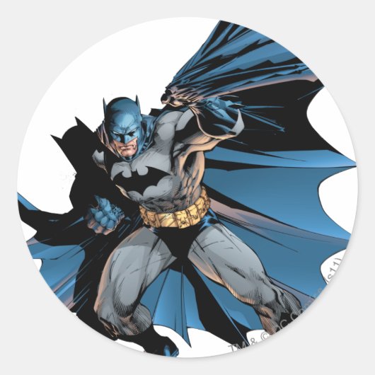 Batman Strong Shadow Ronde Sticker (Voorkant)