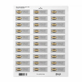 Batman Super Hero Baby shower Etiket (Full Sheet)