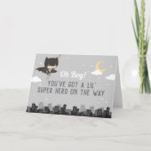 Batman Super Hero Baby shower Kaart (Voorkant)