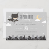 Batman Super Hero Baby shower Kaart (Voorkant)