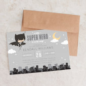 Batman Super Hero Baby shower Kaart