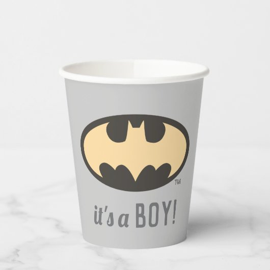 Batman Super Hero Baby shower Papieren Bekers (Links)
