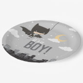 Batman Super Hero Baby shower Papieren Bordje (Gekanteld)