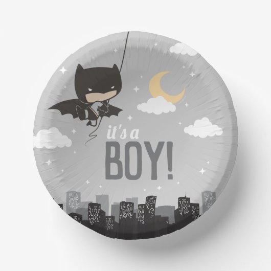 Batman Super Hero Baby shower Papieren Kommen (Voorkant)