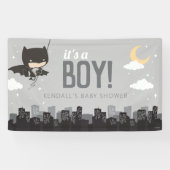 Batman Super Hero Baby shower Spandoek (Horizontaal)