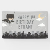 Batman Super Hero First Birthday Banner (Horizontaal)