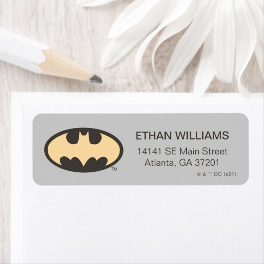 Batman Super Hero First Birthday Etiket (Insitu)