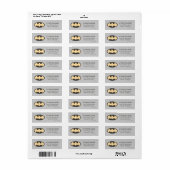 Batman Super Hero First Birthday Etiket (Full Sheet)