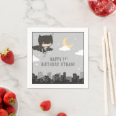 Batman Super Hero First Birthday Napkins Servet (Insitu)