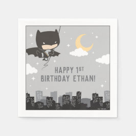 Batman Super Hero First Birthday Napkins Servet