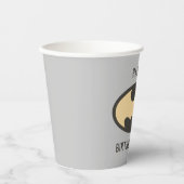Batman Super Hero First Birthday Paper Cups Papieren Bekers (Voorkant)