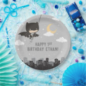 Batman Super Hero First Birthday Papieren Bordje (Feest)