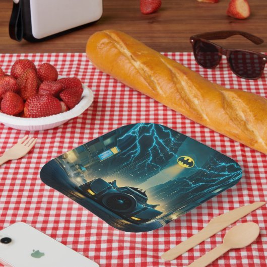 Batman Super Hero Verjaardagspapier Borden Papieren Bordje (Picknick)