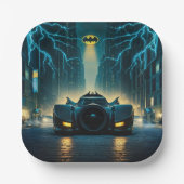 Batman Super Hero Verjaardagspapier Borden Papieren Bordje (Voorkant)