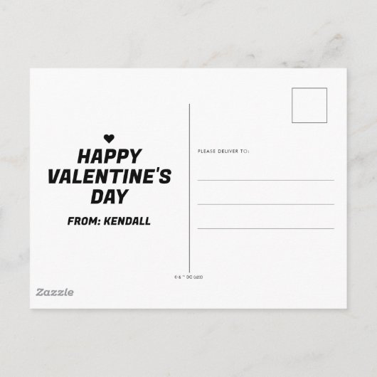 Batman Super Vriend | VALENTIJNSDAG Briefkaart (Achterkant)