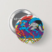 Batman + Superman + Flash Ronde Button 5,7 Cm (Voorkant /achterkant)