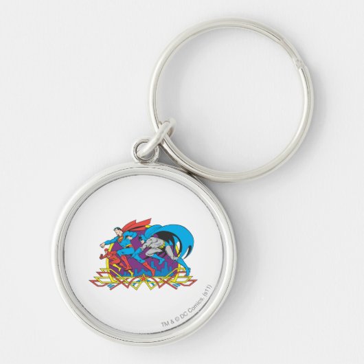 Batman + Superman + Flash Sleutelhanger (Voorkant)