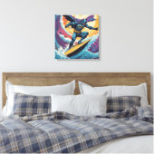 Batman Surfen Canvas Afdruk (Insitu (Slaapkamer))