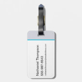 Batman Surfing - Charge! Bagagelabel (Achterkant verticaal)