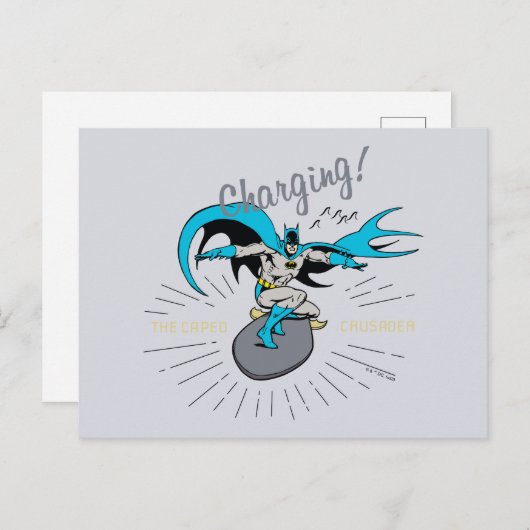 Batman Surfing - Charge! Briefkaart (Voorkant / Achterkant)