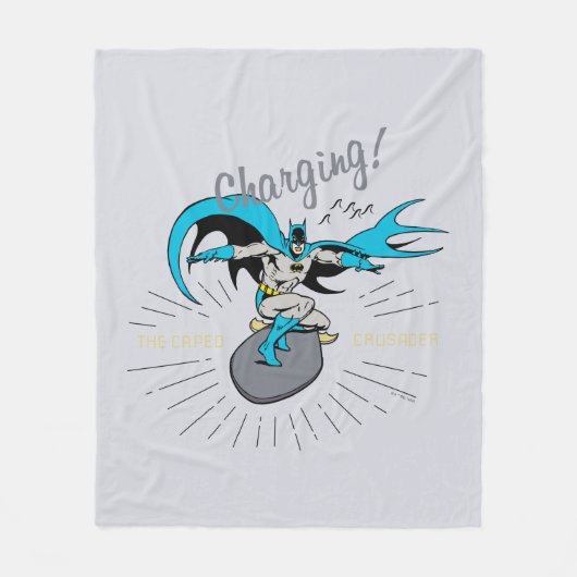 Batman Surfing - Charge! Fleece Deken (Voorkant)