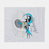Batman Surfing - Charge! Fleece Deken (Voorkant (Horizontaal))