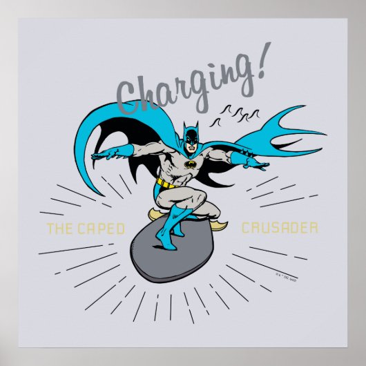 Batman Surfing - Charge! Poster (Voorkant)